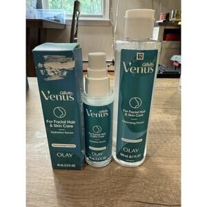 Venus Hydration Serum For Facial Hair & Skin Care 1.5oz & Cleansing Primer 6.7oz